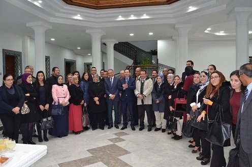 حفل اطلاق رقمنة معالجة الاسلئة البرلمانية من اجل المزيد من النجاعة و الشفافية تحت اشراف وزير مولاي الحفيظ العلمي و السيد مصطفى الخلفي يوم 4 يناير 2018