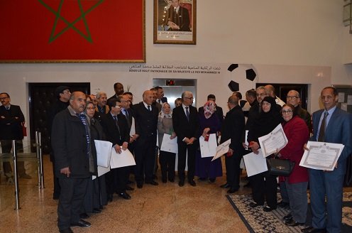 حفل توزيع اوسمة ملكية لفائدة اطر وزارة الشباب و الرياضة بمناسبة العيد العرش 2017