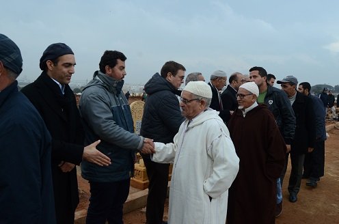 مراسيم تشييع جنازة مهيبة الراحل محمد طارق السباعي المدافع القوي عن حماية المال العام