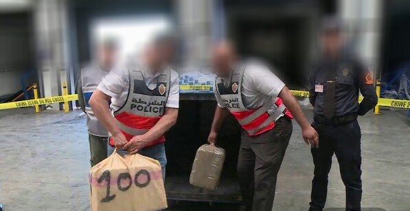 الامن يحبط عملية محاولة تهريب نصف طن من المخدرات بميناء طنجة