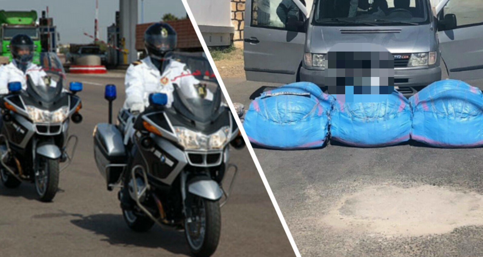 400 كلغ من القنب الهندي تسقط في يد كوكبة الدراجات الناريه للدرك الملكي ببن جربر