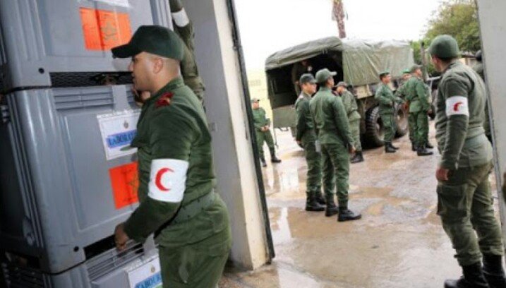 بوجدة القوات المسلحة الملكية على اتم استعداد لمساعدة و إغاثة المتضررين من رداءة الطقس