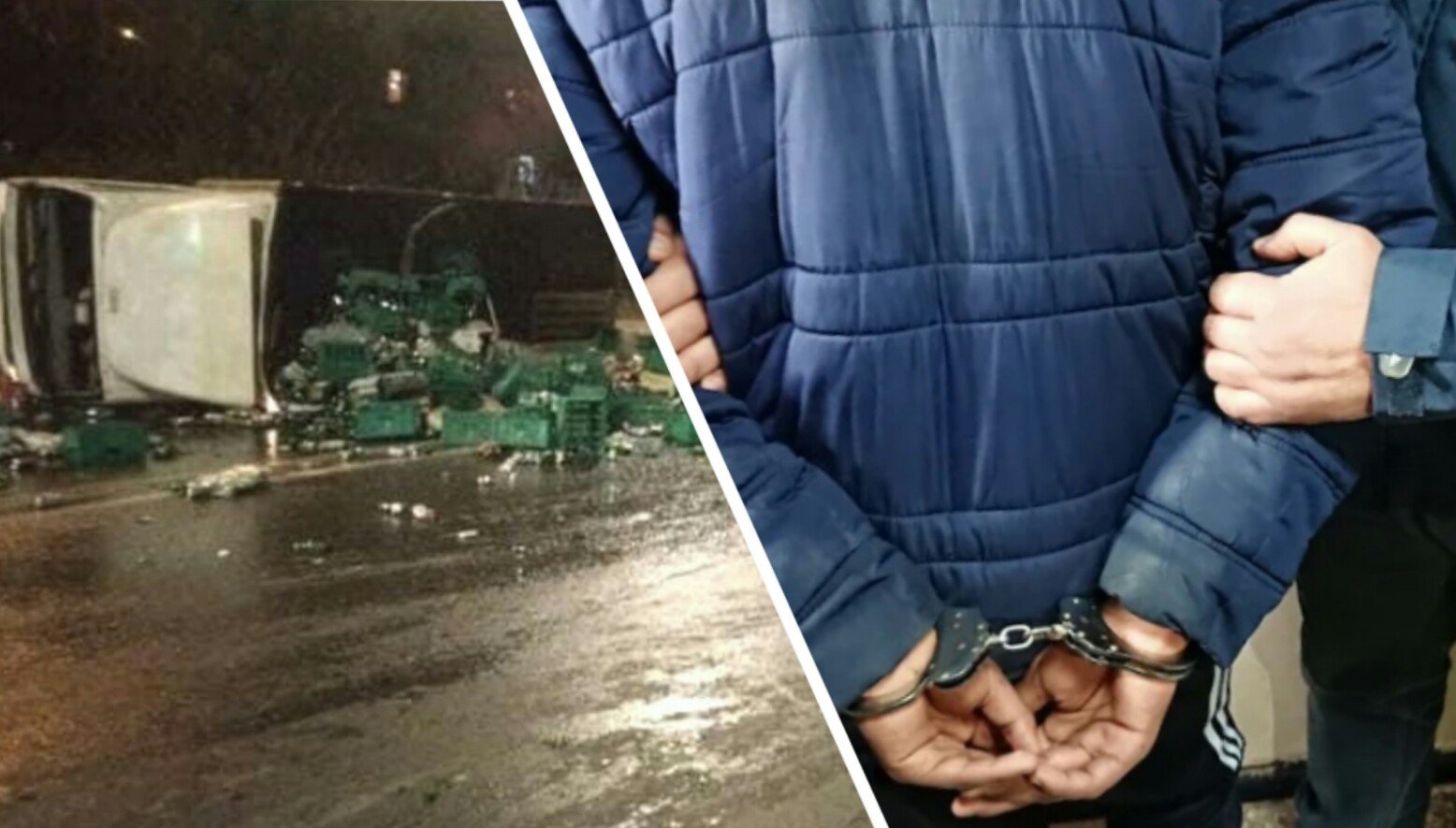 اعتقال سائق في حالة سكر تسبب في انقلاب شاحنة محملة بالخمور بالرباط