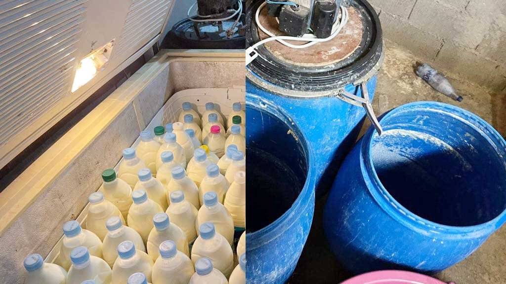 حجز أزيد من طن ونصف من الحليب ومشتقاته بعد مداهمة محل جماعة تمصلوحت