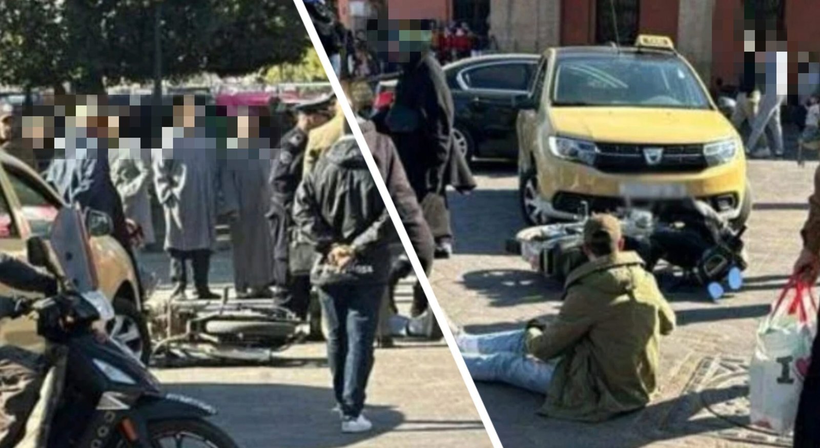 مراكش،، تهافت الطاكسيات الصغيرة لنقل السياح يخلف حوادث سير خطيرة