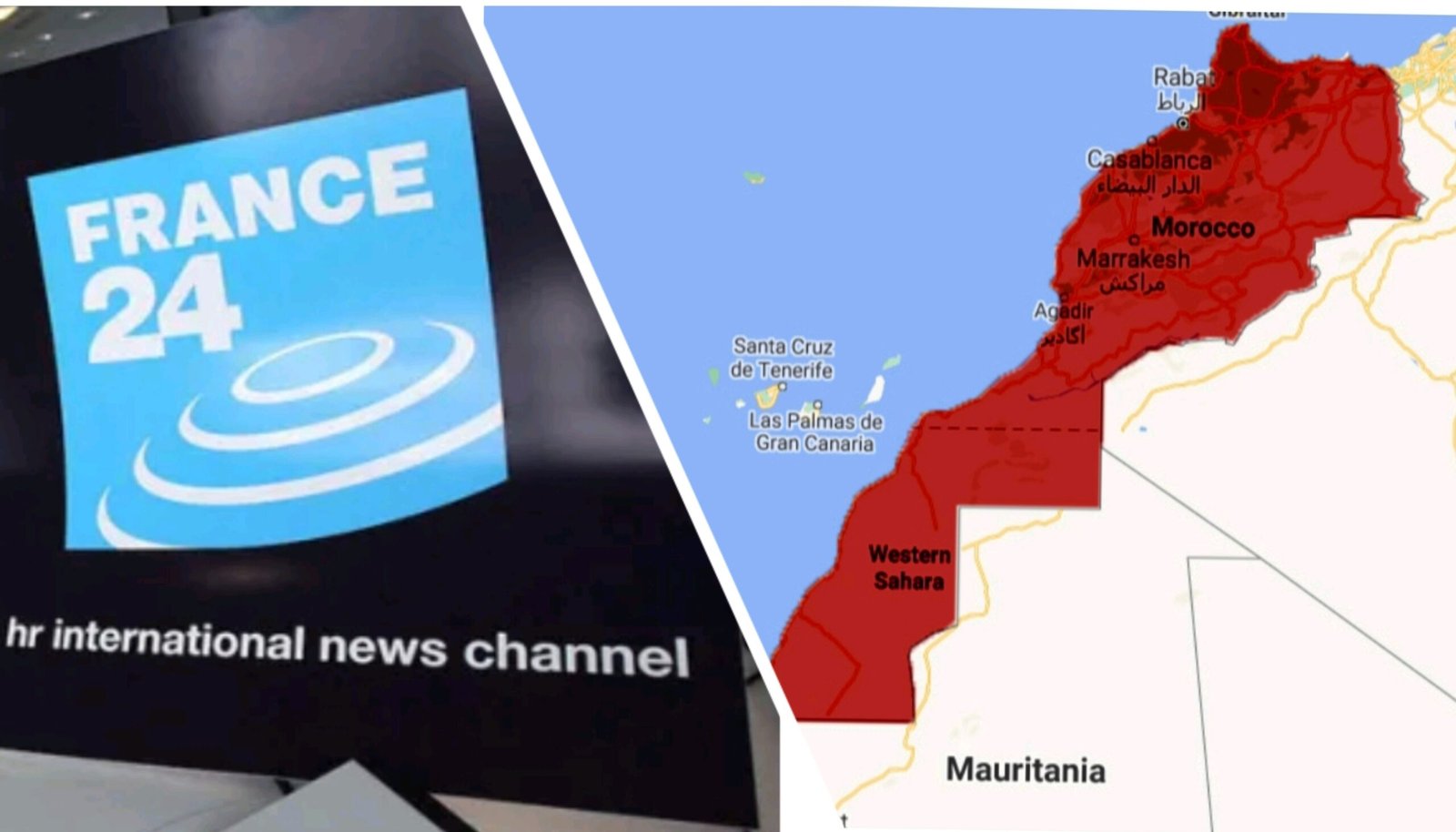 القنوات الفرنسية، بما فيها “فرانس 24” و”فرانس 5″، تعرض خريطة المغرب موحدة، شاملة الأقاليم الجنوبية