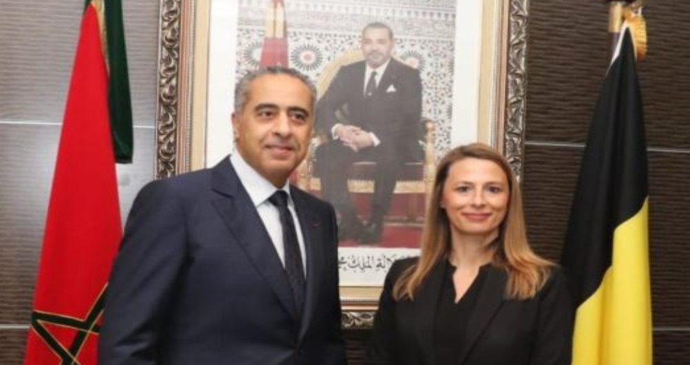 المدير العام للأمن الوطني يترأس إجتماع مع وفد أمني بلجيكي هام.