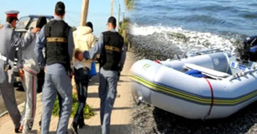 درك الجديدة يوقف خمسة أشخاص ضمنهم فتاة في إحباط عملية للهجرة السرية