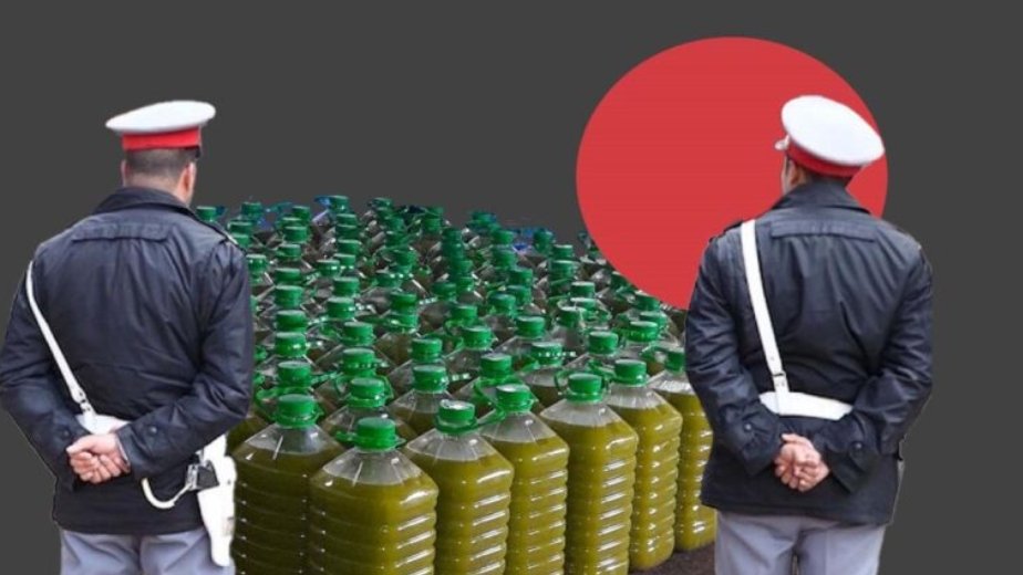 درك الفقيه بن صالح يحجز أزيد من 5 أطنان من زيت الزيتون مغشوشة.