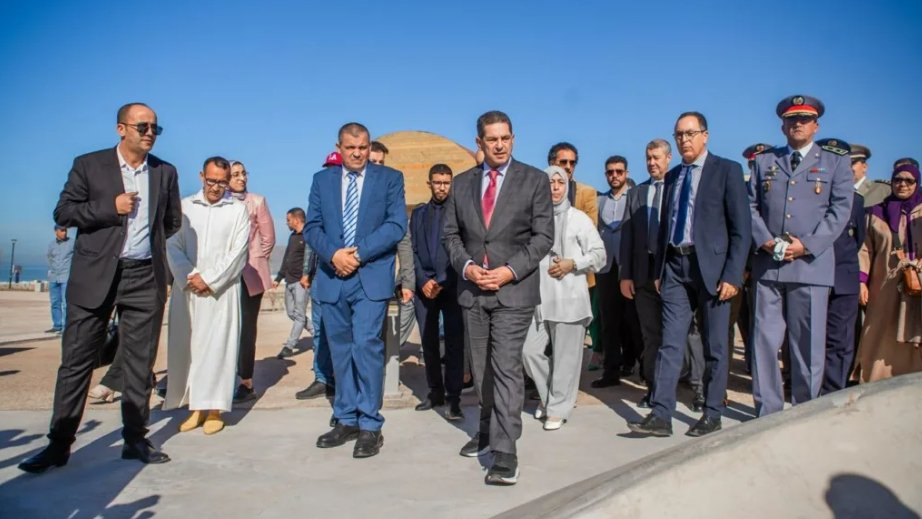 امزازي يدشن مشروع التهيئة السياحية للساحة المجاورة لشاطئ إيموران