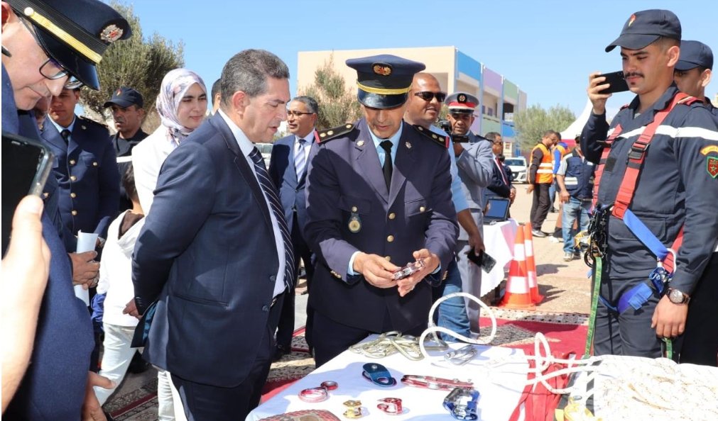 الوالي امزازي حاضر خلال الأنشطة التوعوية بمناسبة اليوم الوطني للسلامة الطرقية