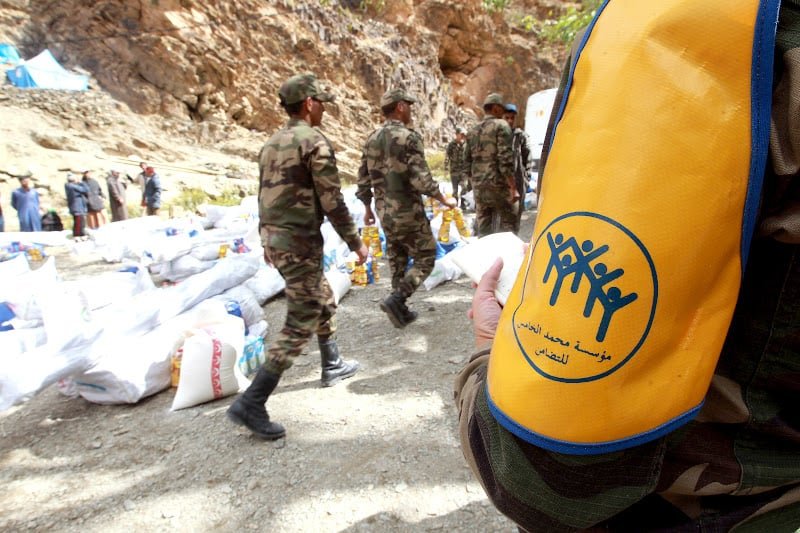 مؤسسة محمد الخامس للتضامن توزع مساعدات على الاسر بورزازات