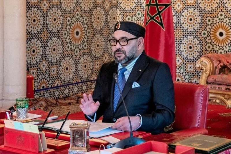 جلالة الملك يترأس اجتماع عمل، خصص للمركب المينائي والصناعي الجديد الناظور غرب المتوسط.