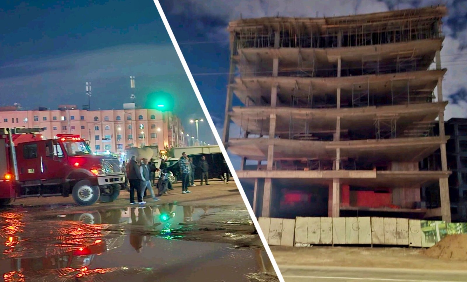 خطر انهيار عمارة في طور الإنجاز يستنفر سلطات مراكش ليلة رأس السنة