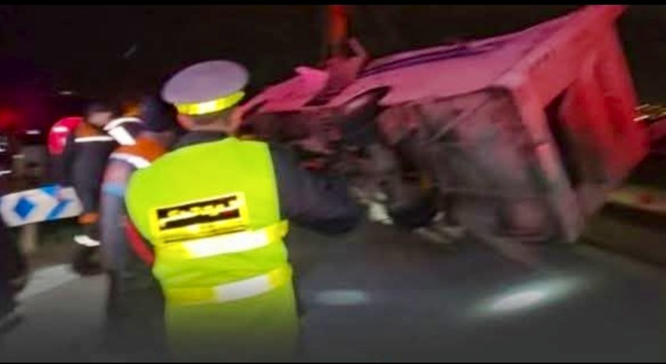 إنقلاب حافلة بين المحمدية و الرباط يسفر عن اصابة 28 مسافر بجروح