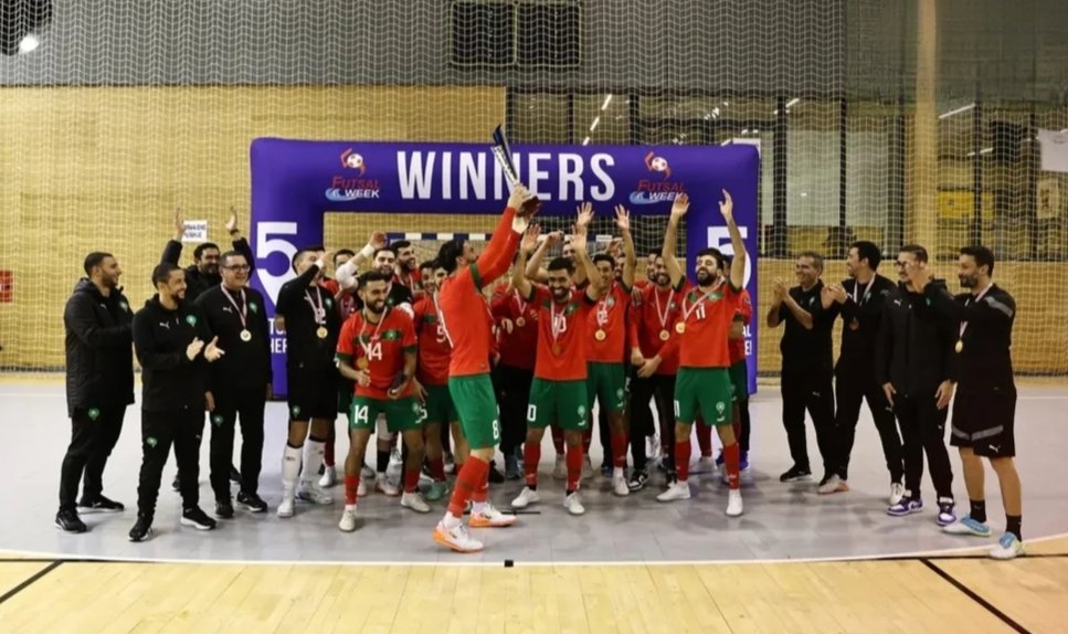 المنتخب الوطني المغربي لكرة القدم داخل القاعة بطل الدوري الدولي “ويك فوتسال” بكرواتيا