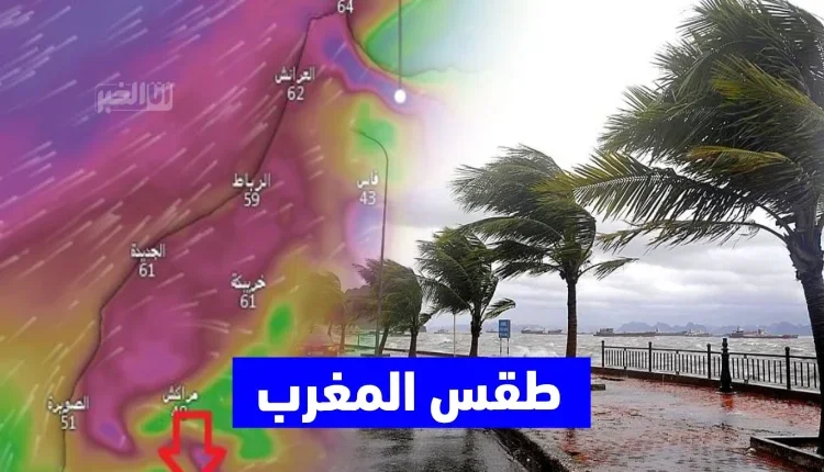 امطار و رياح قوية بعدة مناطق في طقس اليوم الجمعة